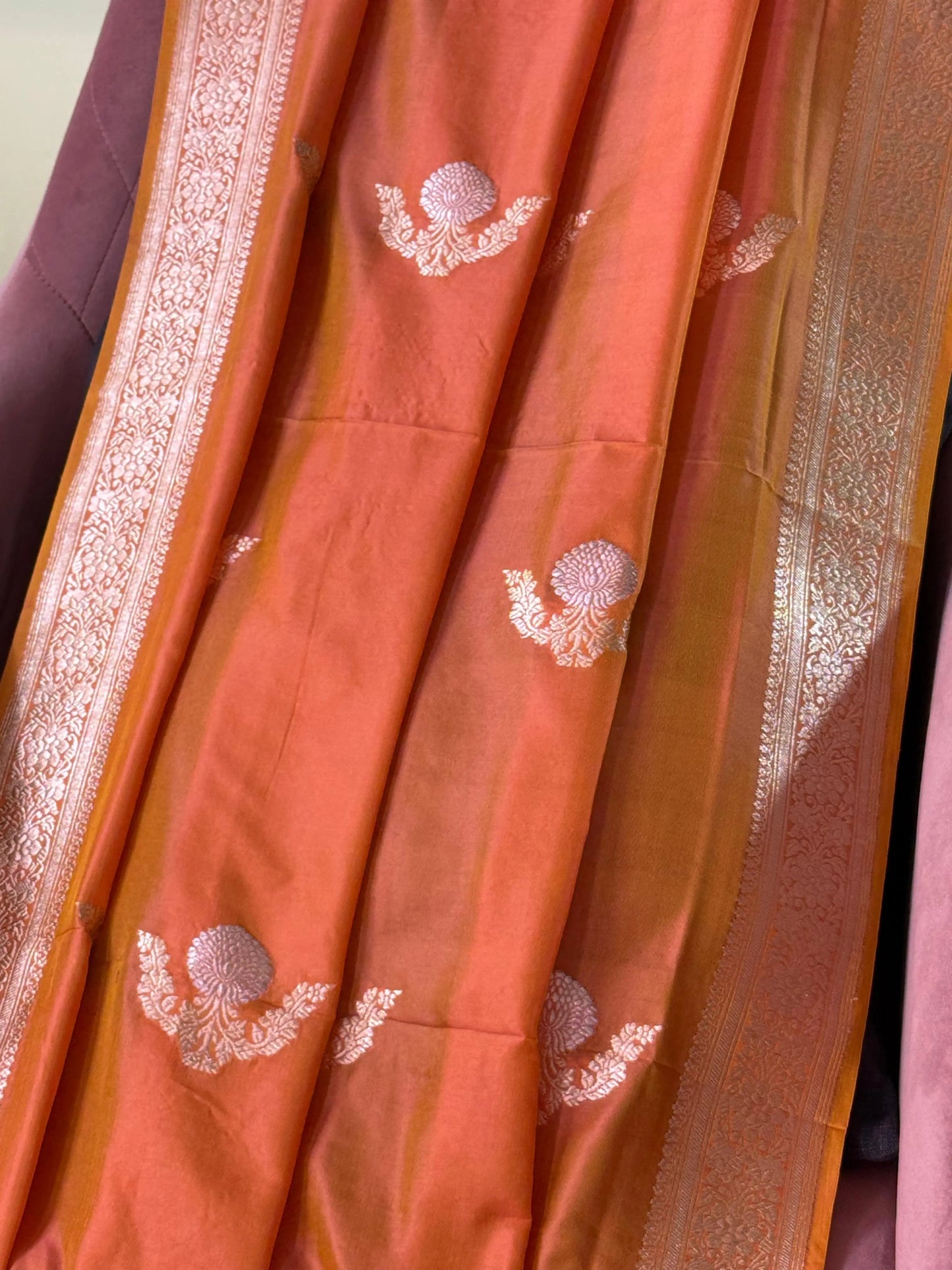 Katan Silk Dupatta Heritage Weaves