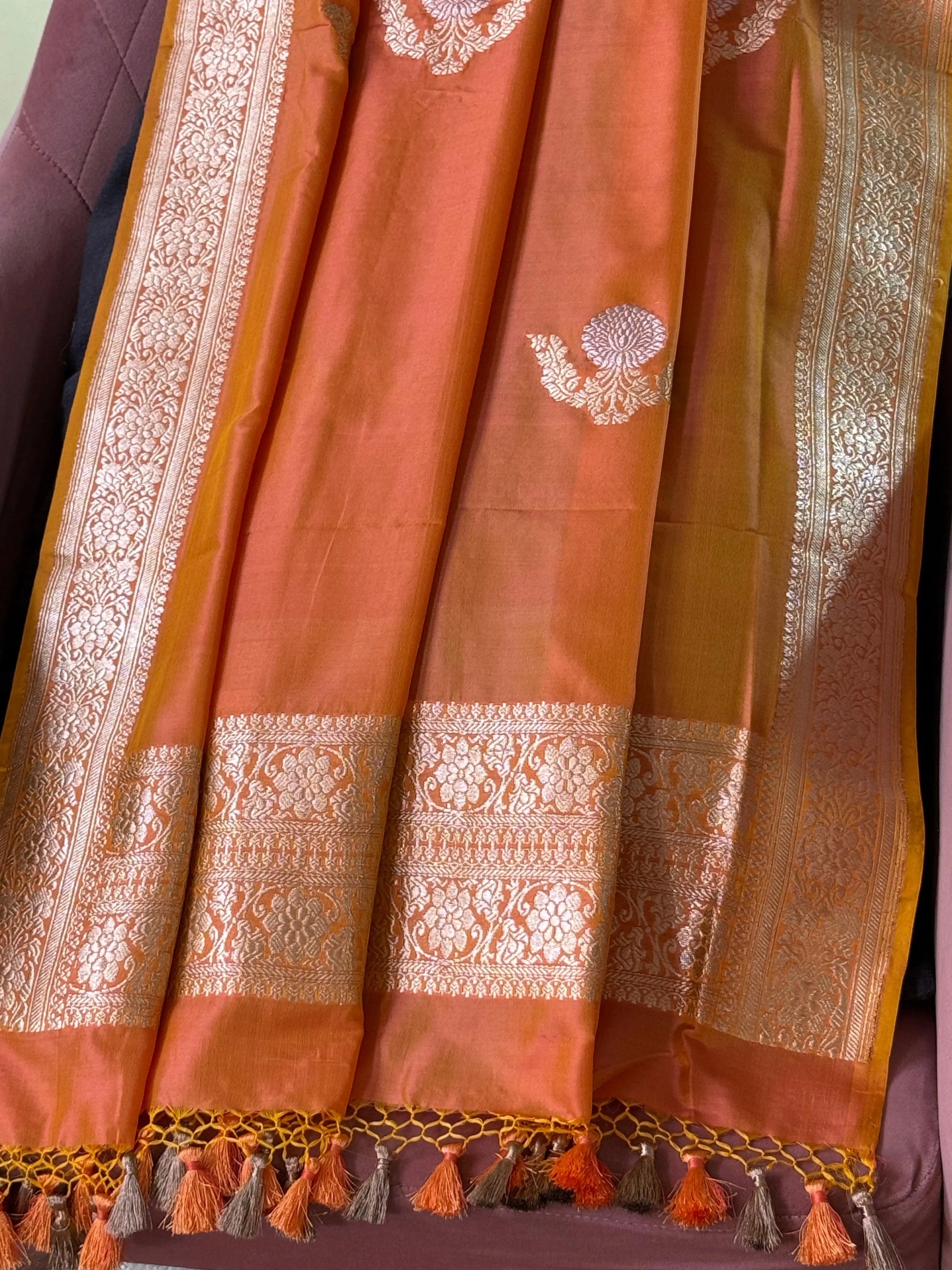 Katan Silk Dupatta Heritage Weaves