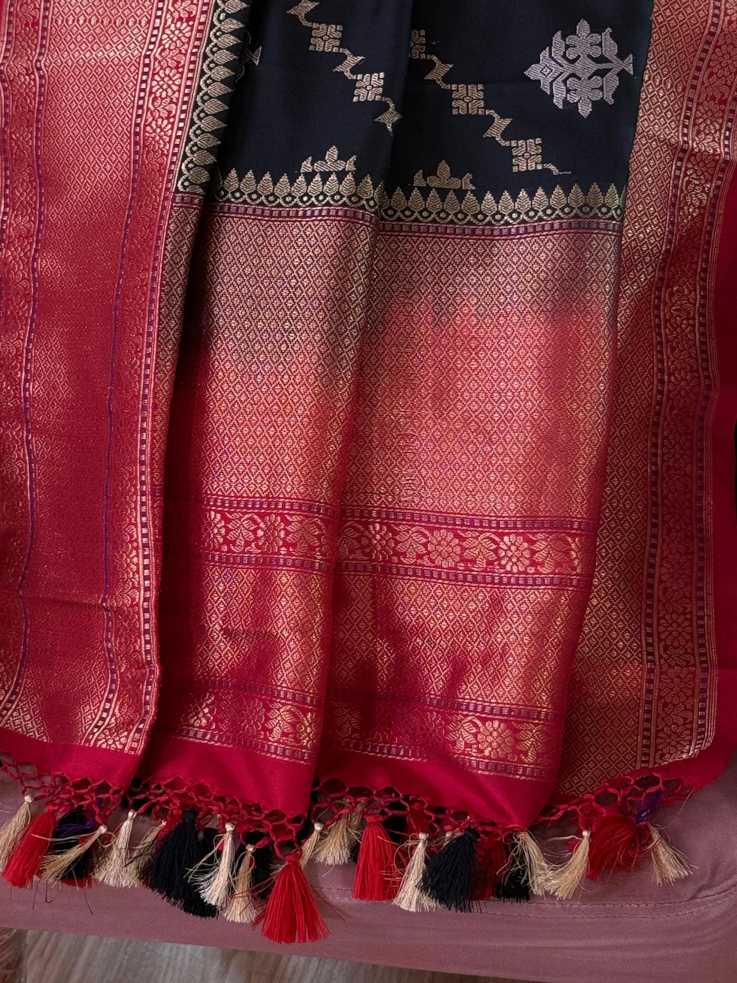 Katan Silk Dupatta Heritage Weaves