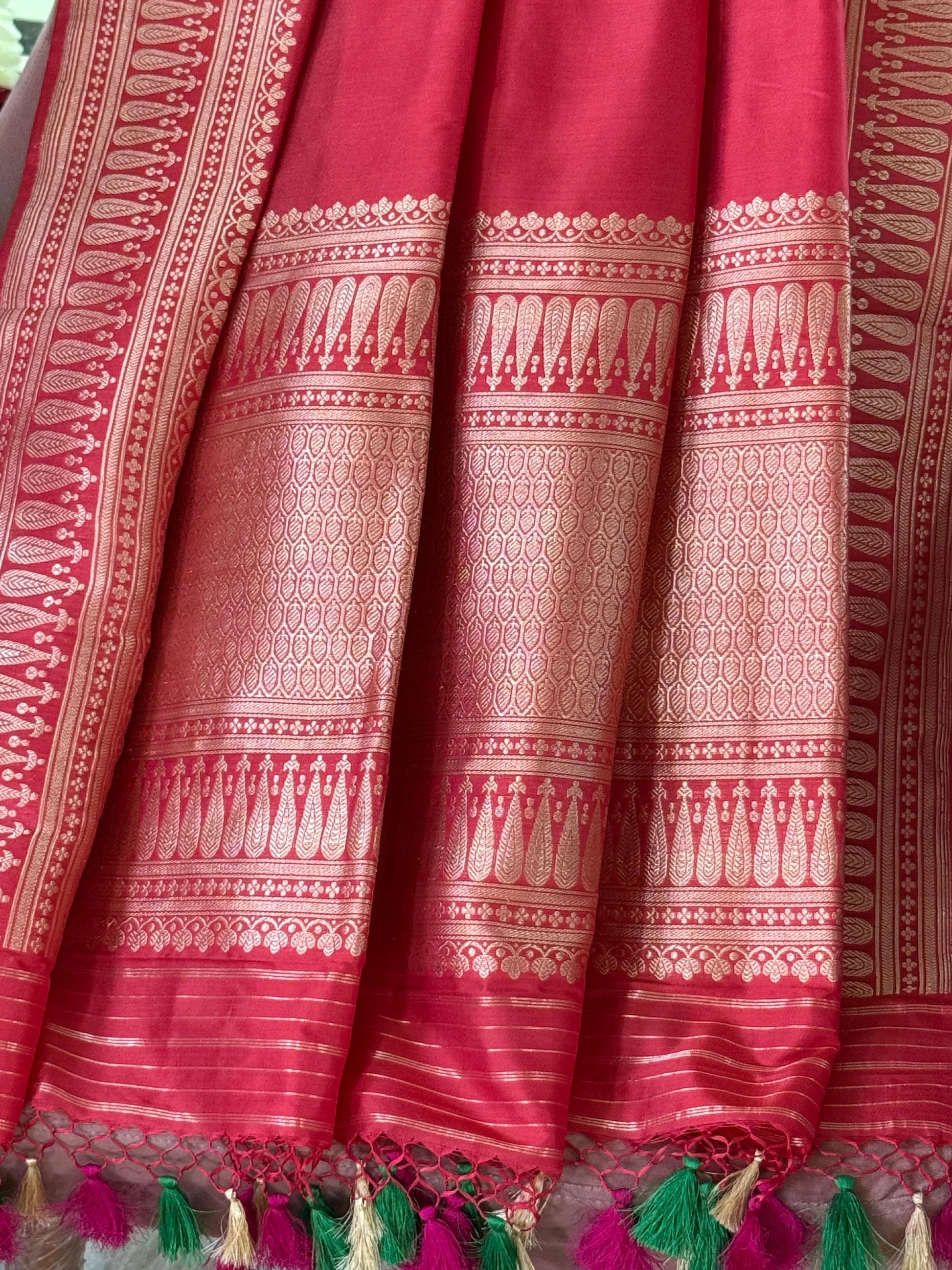 Katan Silk Dupatta Heritage Weaves