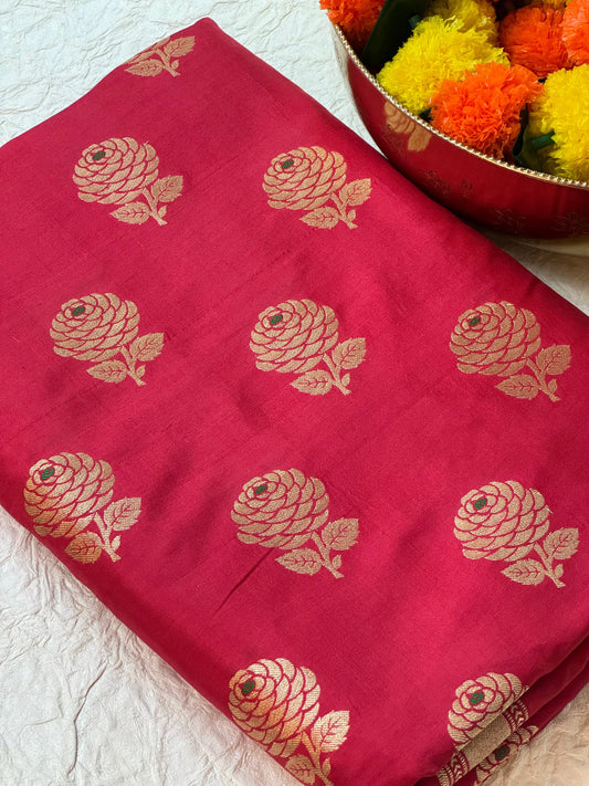 Katan Silk Fabric Heritage Weaves Online