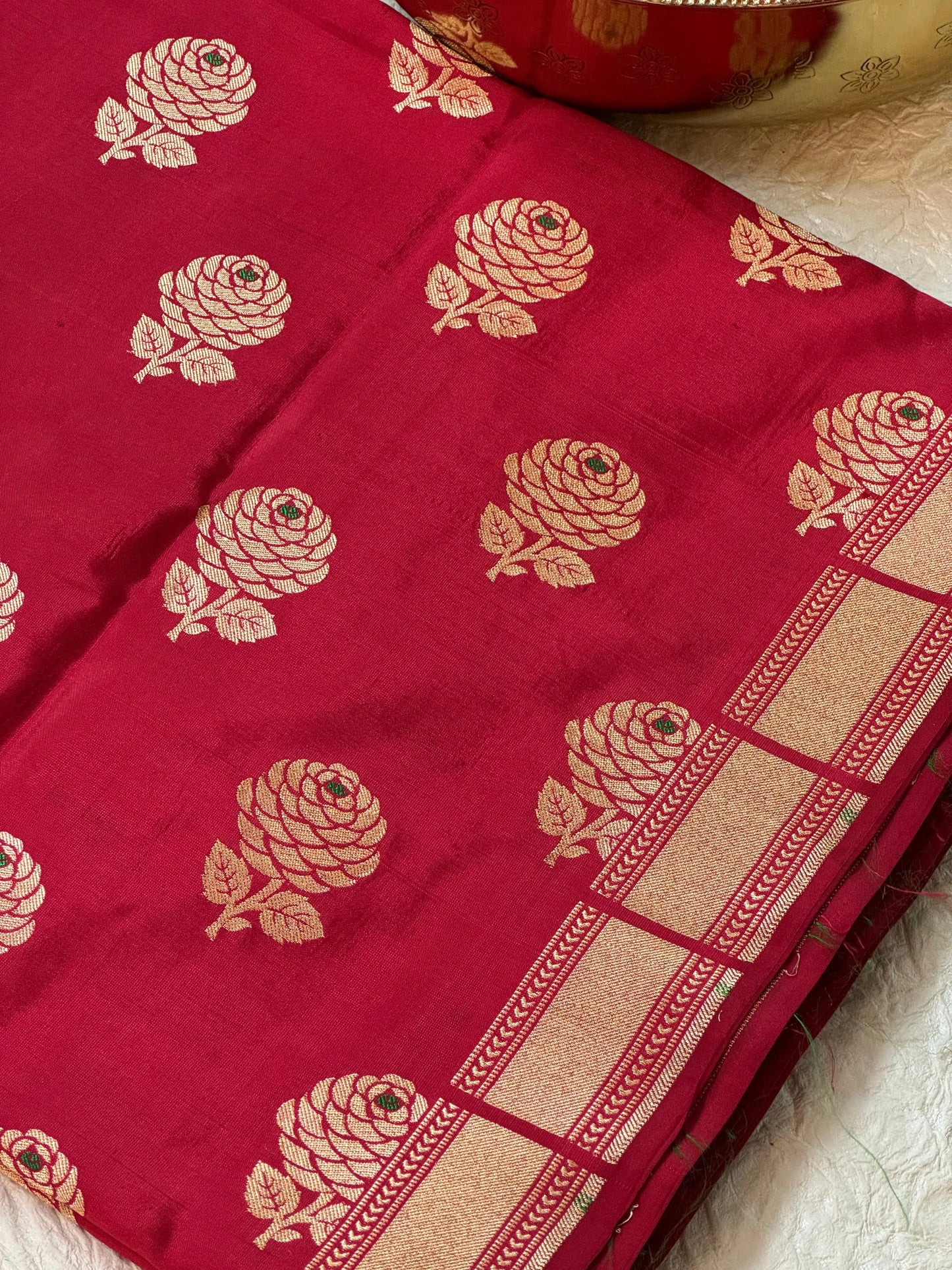 Katan Silk Fabric Heritage Weaves Online