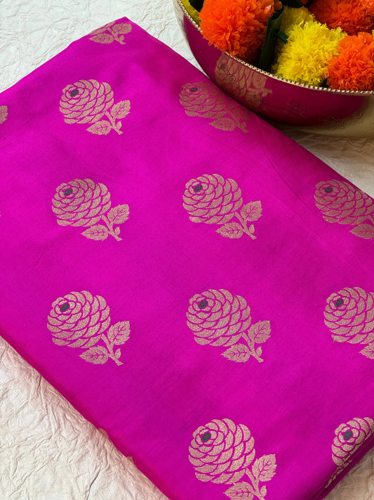 Katan Silk Fabric Heritage Weaves Online