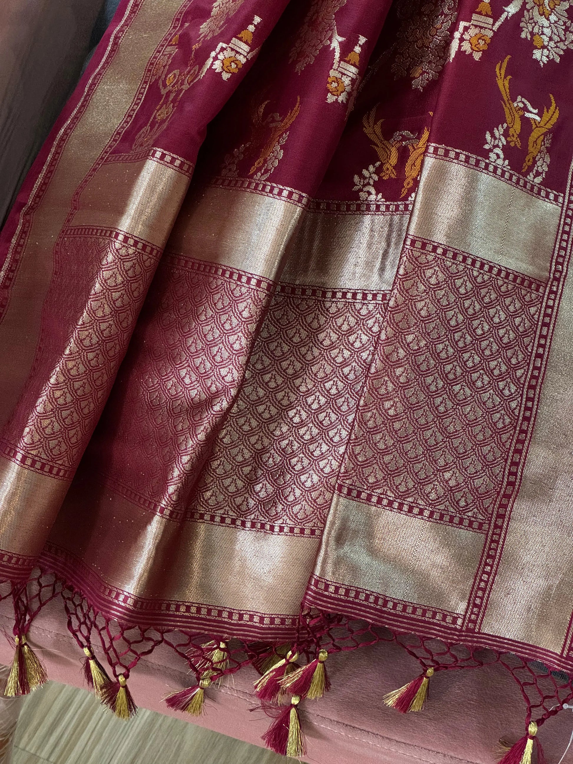 Katan Silk Dupatta Heritage Weaves Online