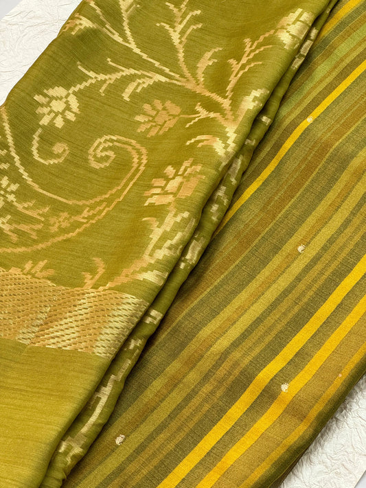 Chiniya silk Suit With Munga Silk Dupatta Heritage Weaves Online