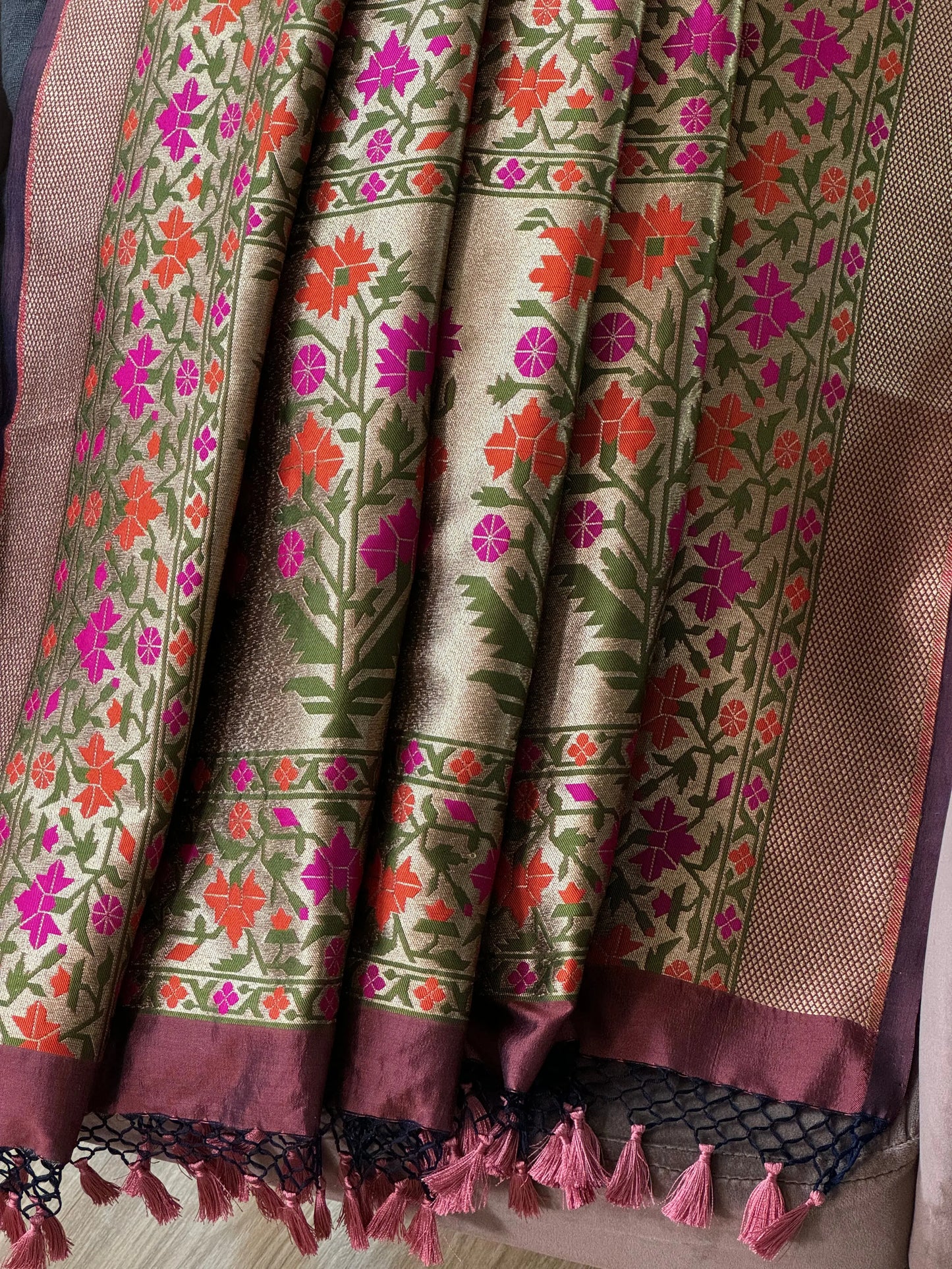 Katan Silk Dupatta Heritage Weaves Online