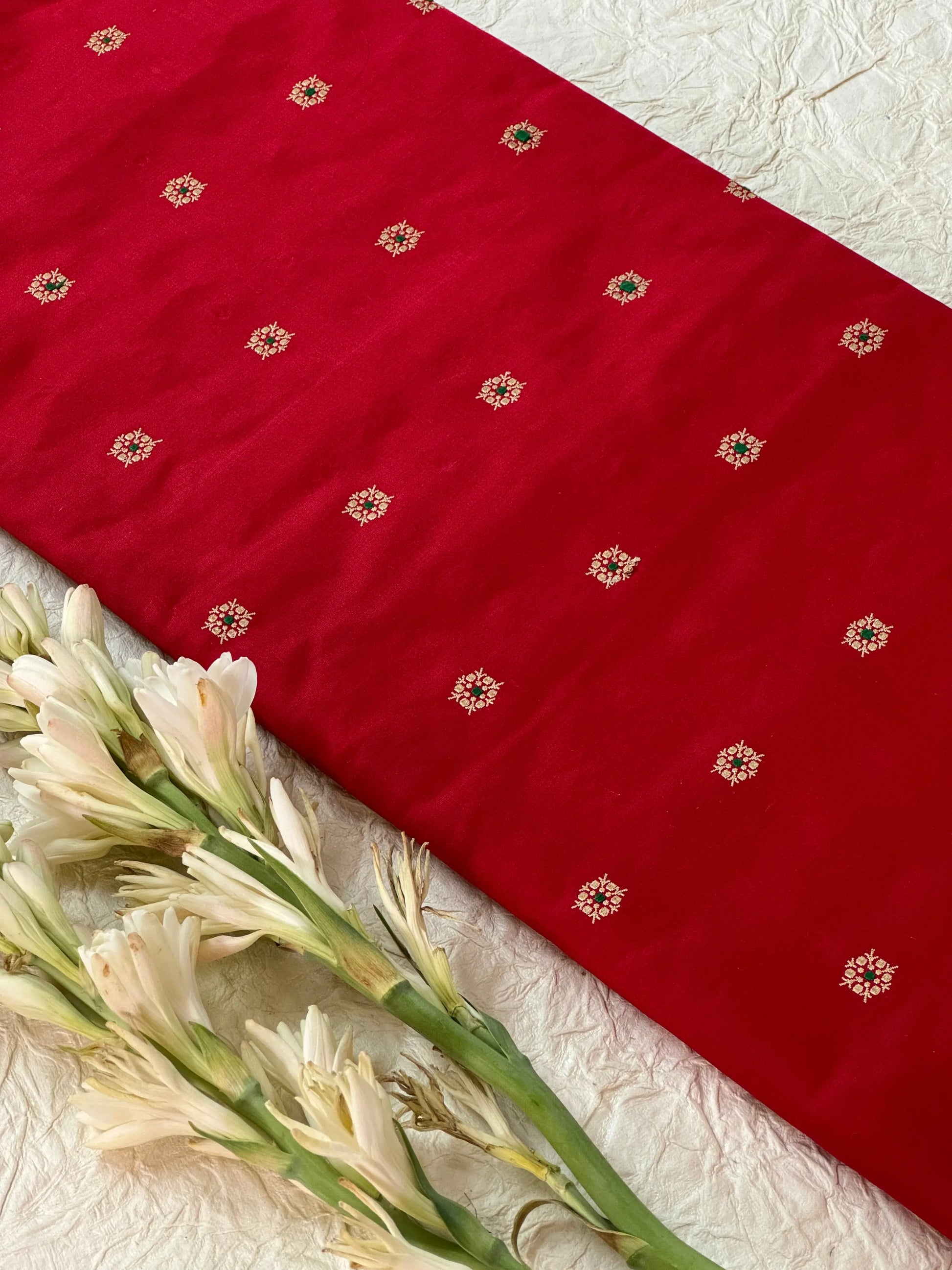 Katan Silk Kadhua Fabric Heritage Weaves Online