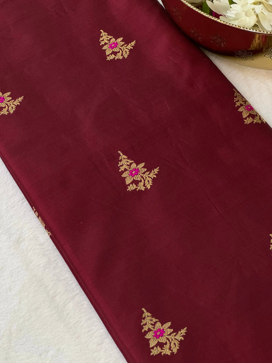 Katan Silk Kadhua Fabric Heritage Weaves Online