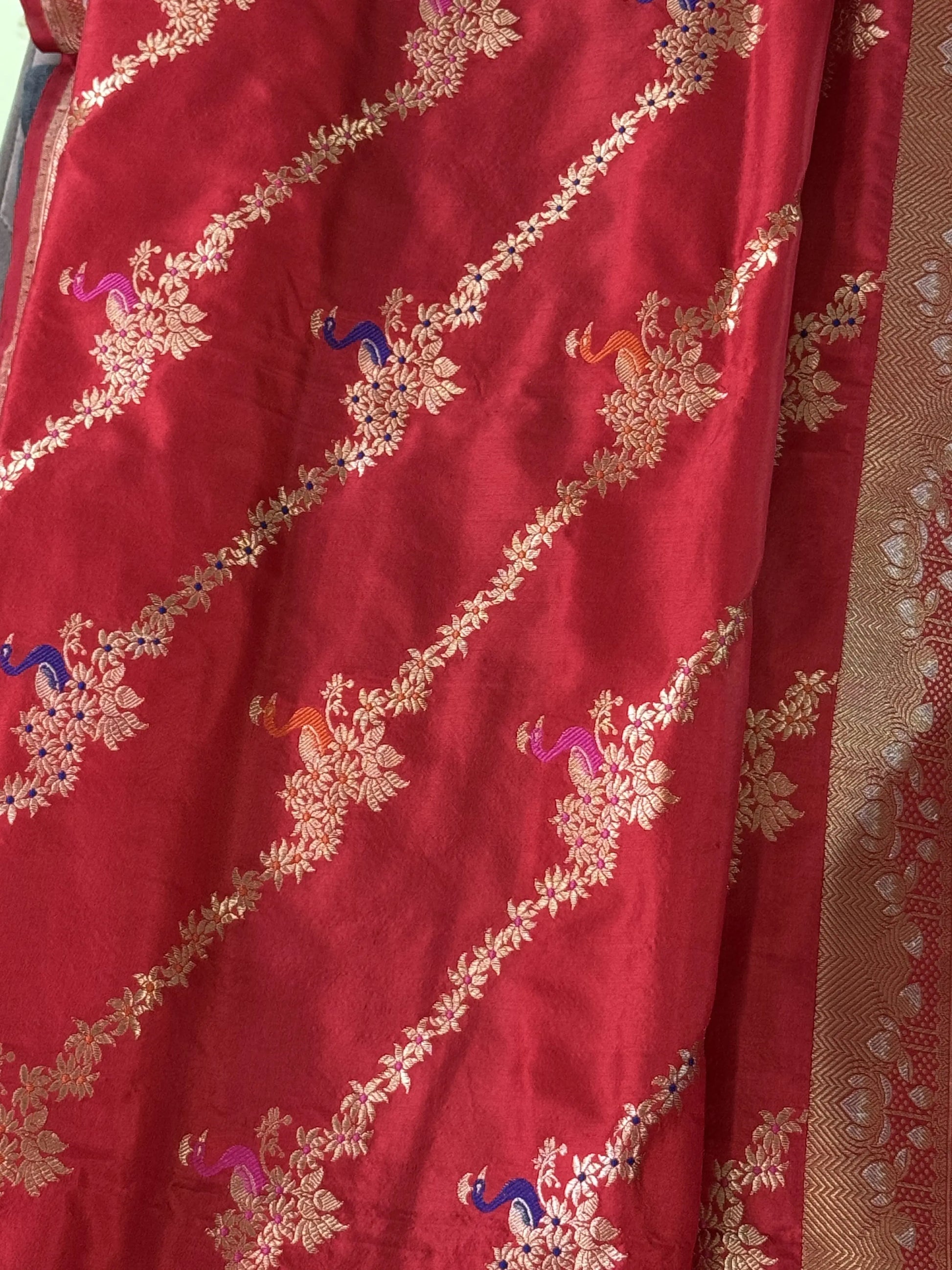 Katan Silk Dupatta Heritage Weaves Online