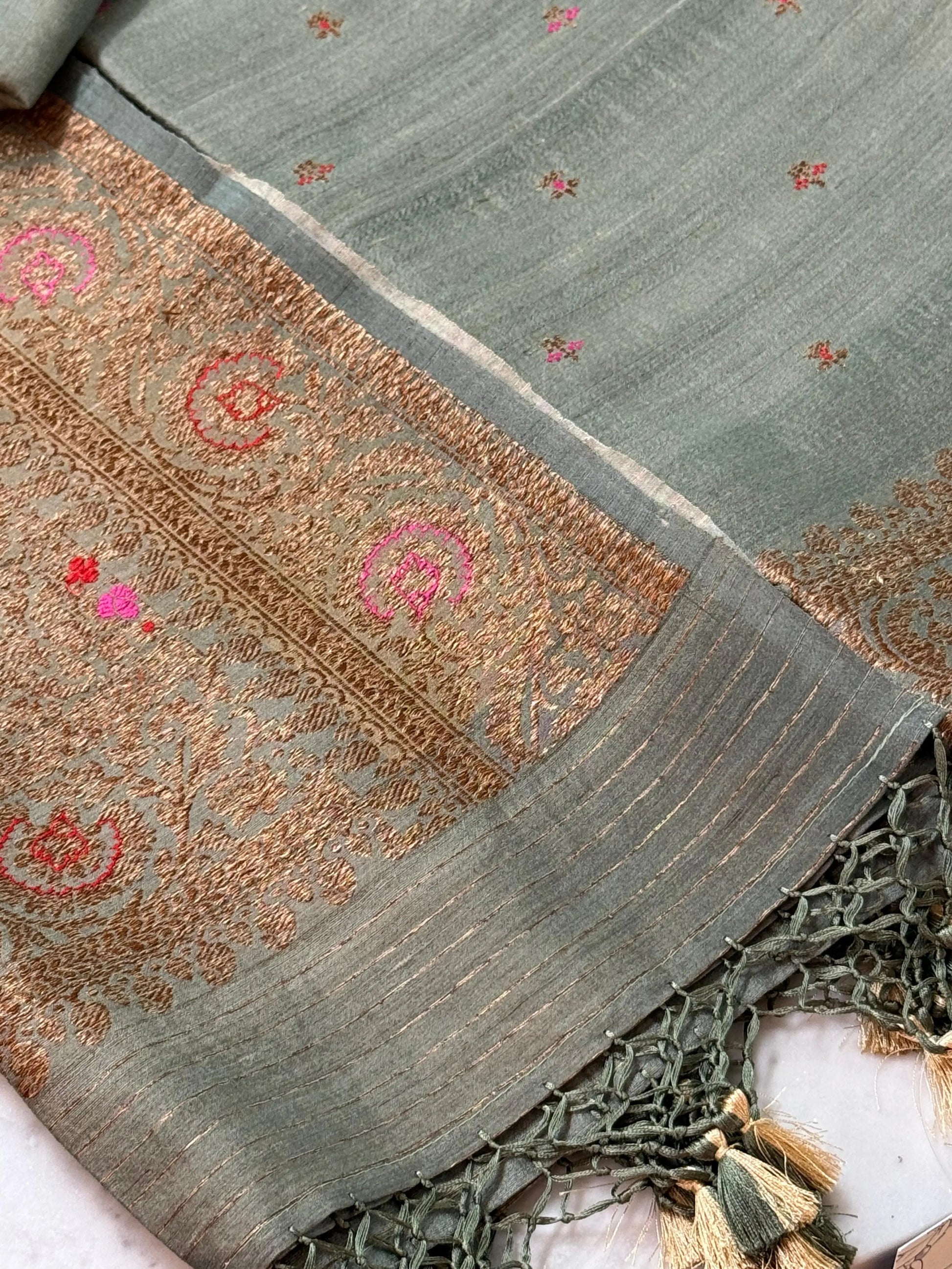 Tussar Silk Suit Heritage Weaves