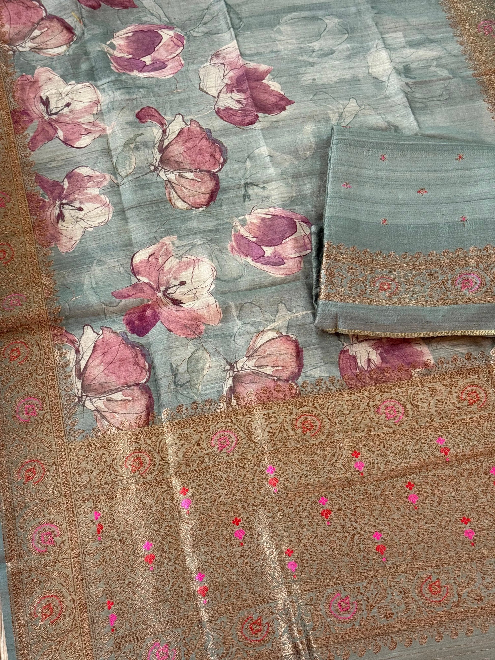 Tussar Silk Suit Heritage Weaves