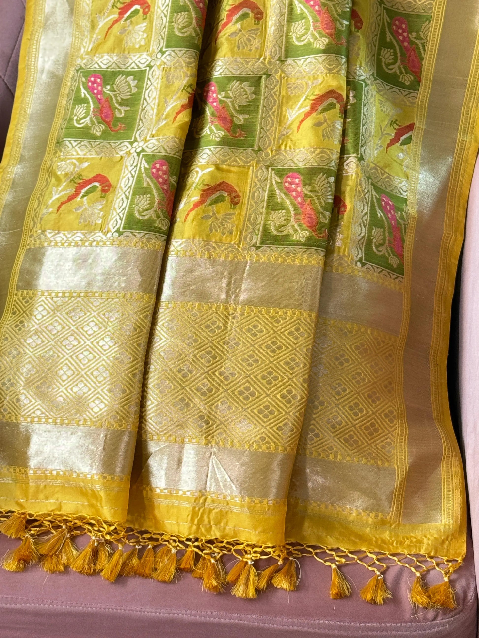 Katan Silk Dupatta Heritage Weaves Online