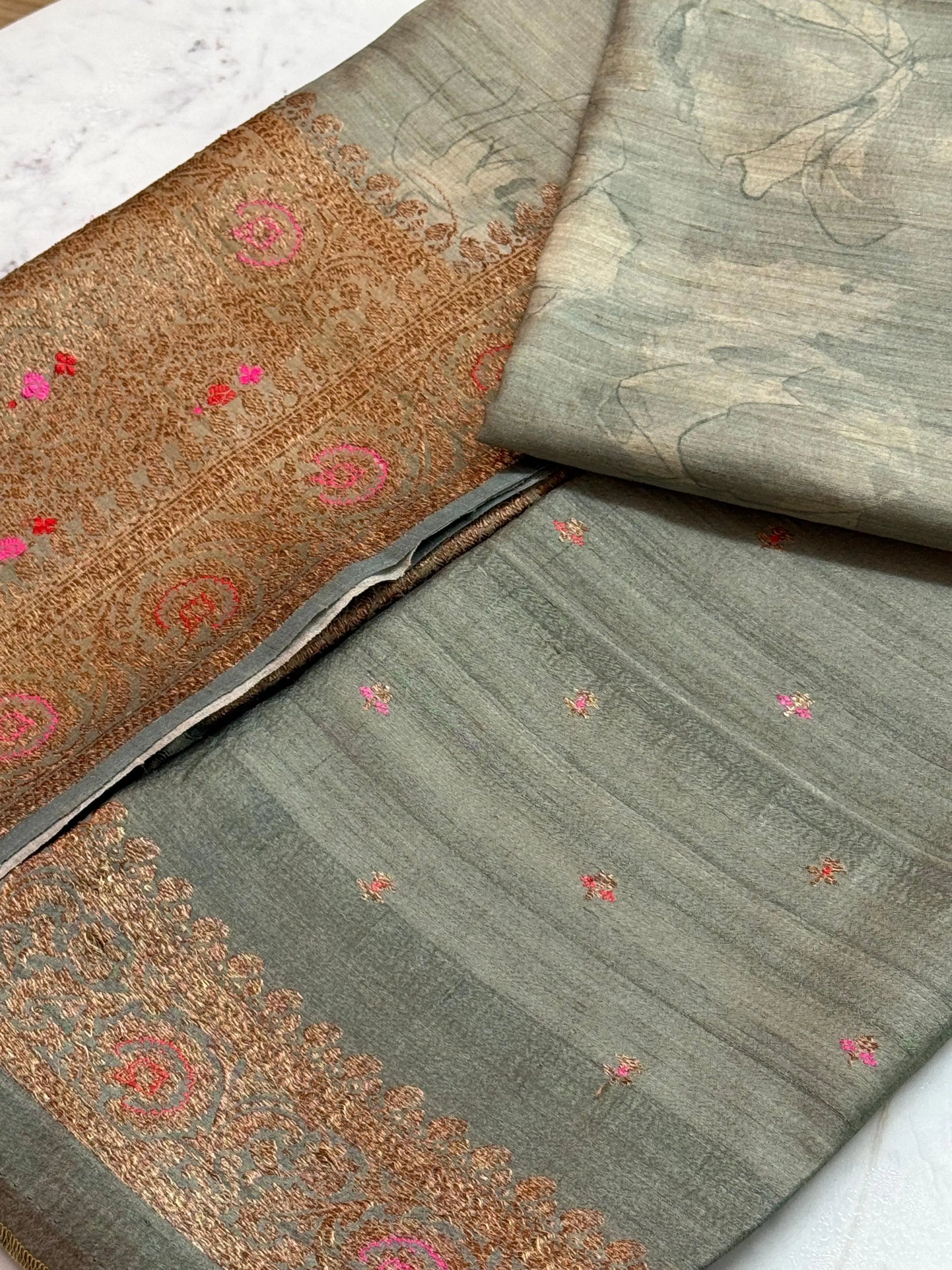 Tussar Silk Suit Heritage Weaves